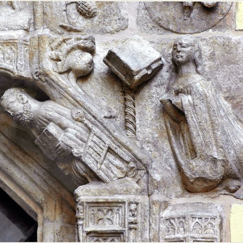 Duomo Udine, portale dell'Incoronazione, lunetta