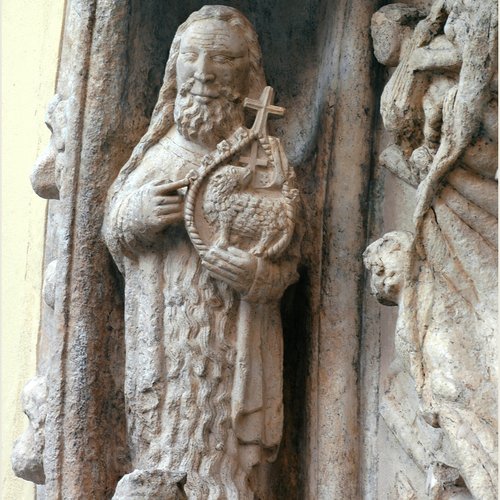 Duomo Udine, portale dell'Incoronazione, lunetta