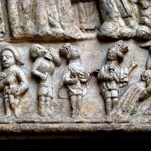 Duomo Udine, portale dell'Incoronazione, lunetta