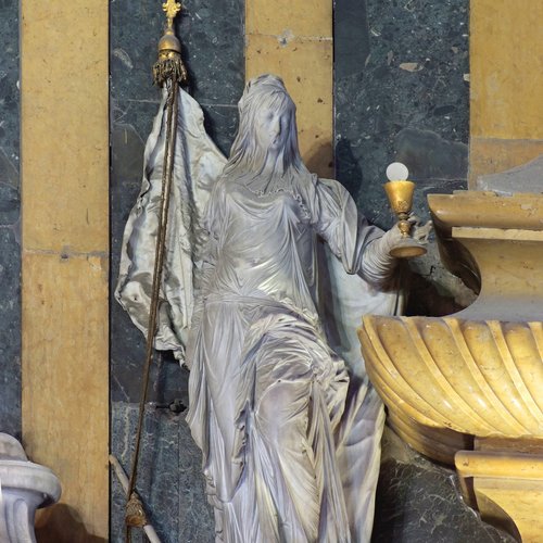 Duomo Udine, Mausolei Manin, La religione cristiana, Antonio Corradini