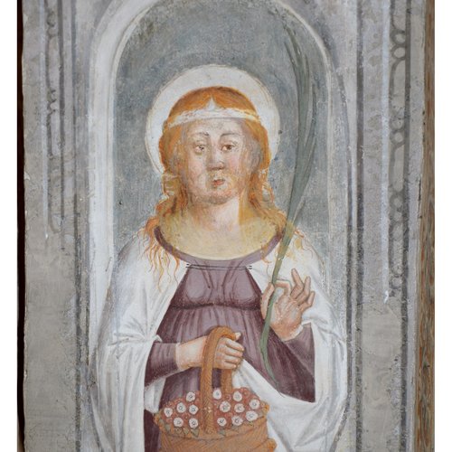 Santa Rosa da Viterbo, Sottarco dell'abside, Chiesa di Sant'Antonio Abate, San Daniele del Friuli