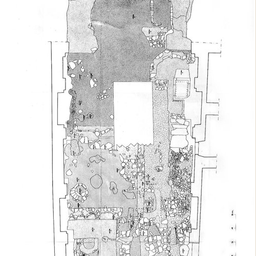 Scavi archeologici della pieve, ricostruzione grafica, pieve di San Lorenzo in Monte di Buja