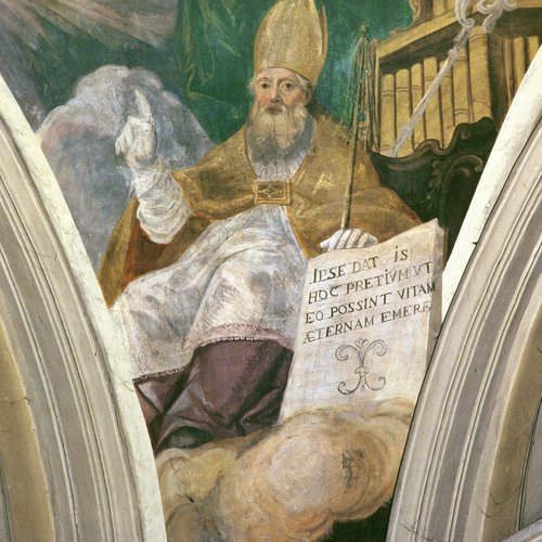 Giovanni Pietro Venier, L'Apocalisse, 1732, particolare, Sant'Ambrogio